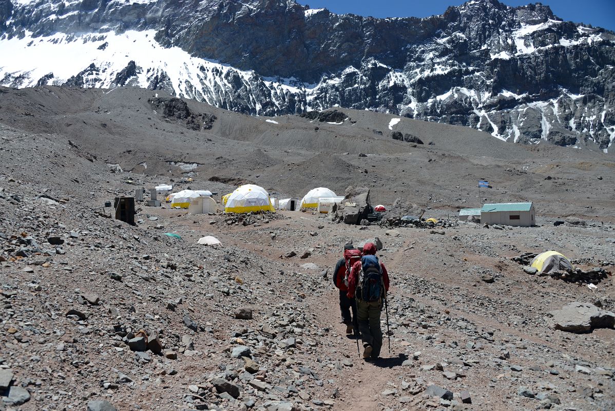 32 We Arrived At Aconcagua Plaza Argentina Base Camp 4200m After Trekking Six Hours From Casa de Piedra